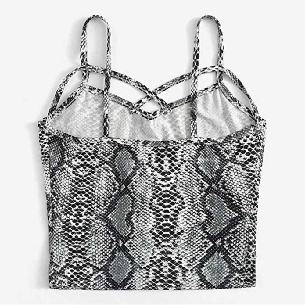 Snake Skin Crop Top - Picture 2 of 5